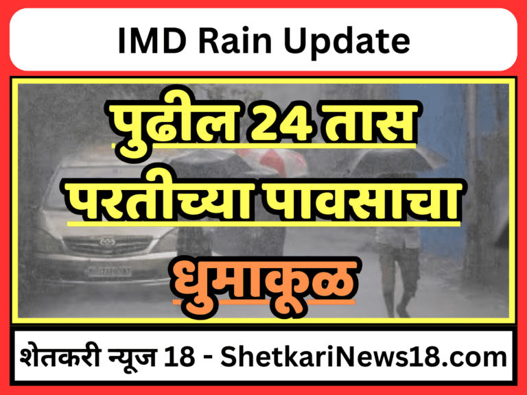IMD Rain Update : येत्या 48 तासात हवामान अंदाज, पाऊस येणार हवामान खात्याने वर्तवला हवामान अंदाज